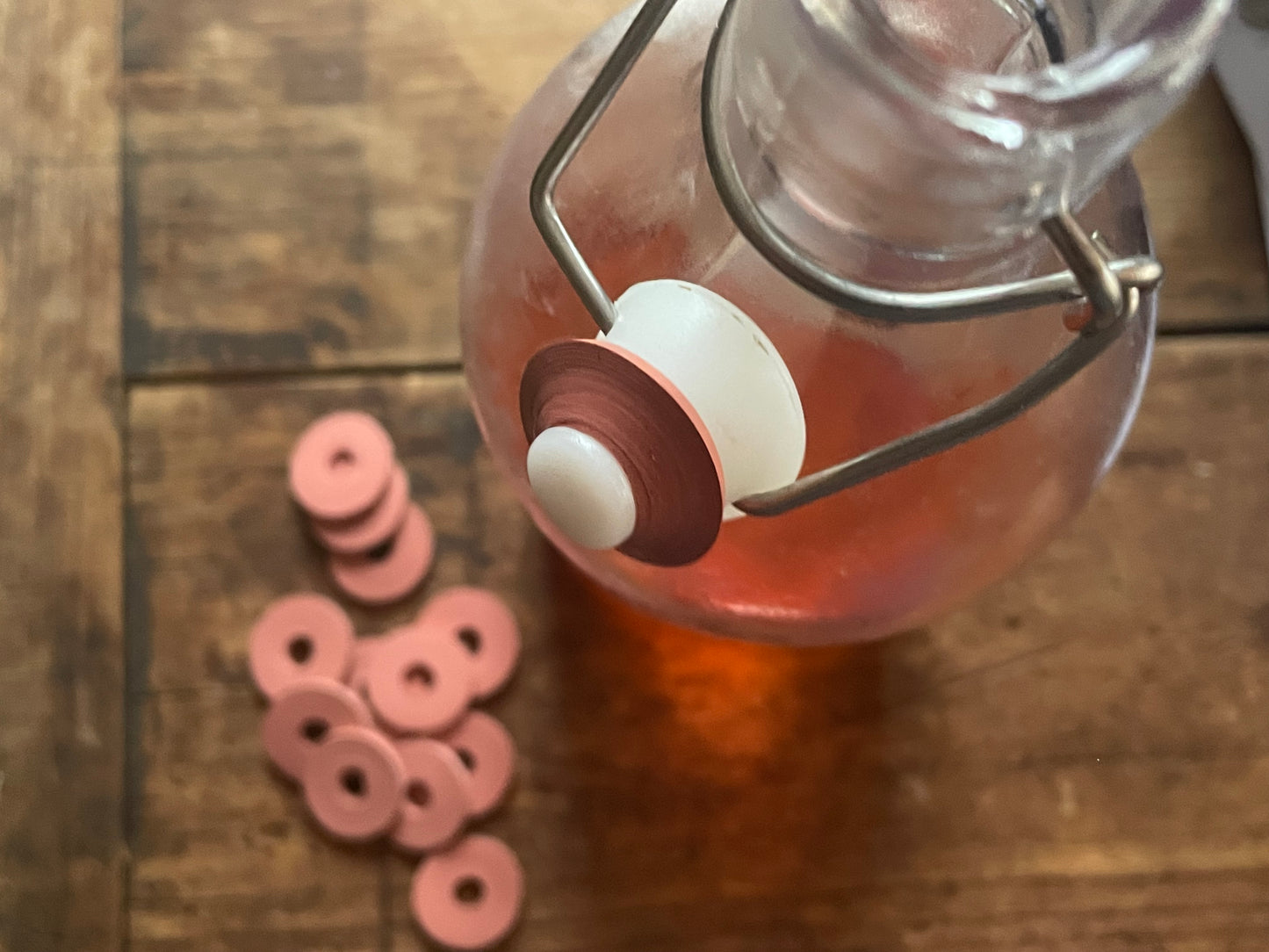 Natural Rubber Swing-Top Bottle Replacement Gaskets • Set of 2 or 4