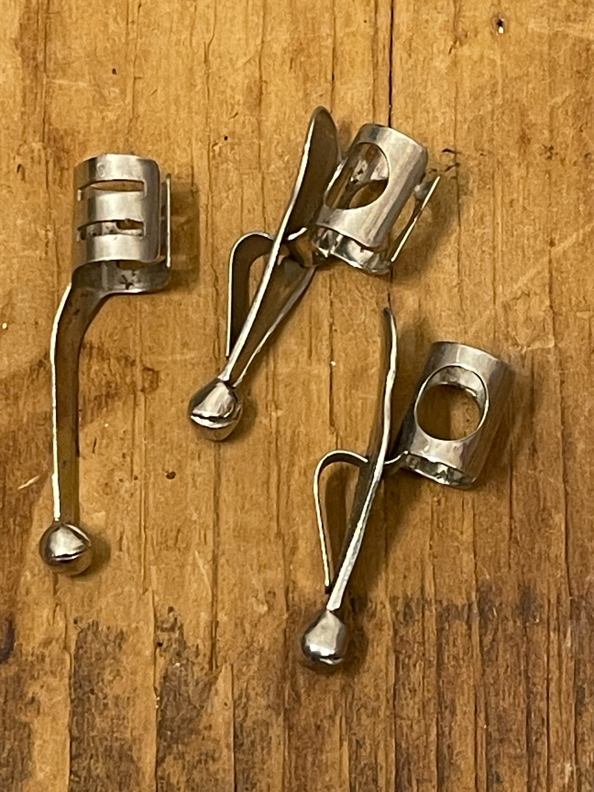 Vintage Pen & Pencil Clips — Set of Three, Including Lindy