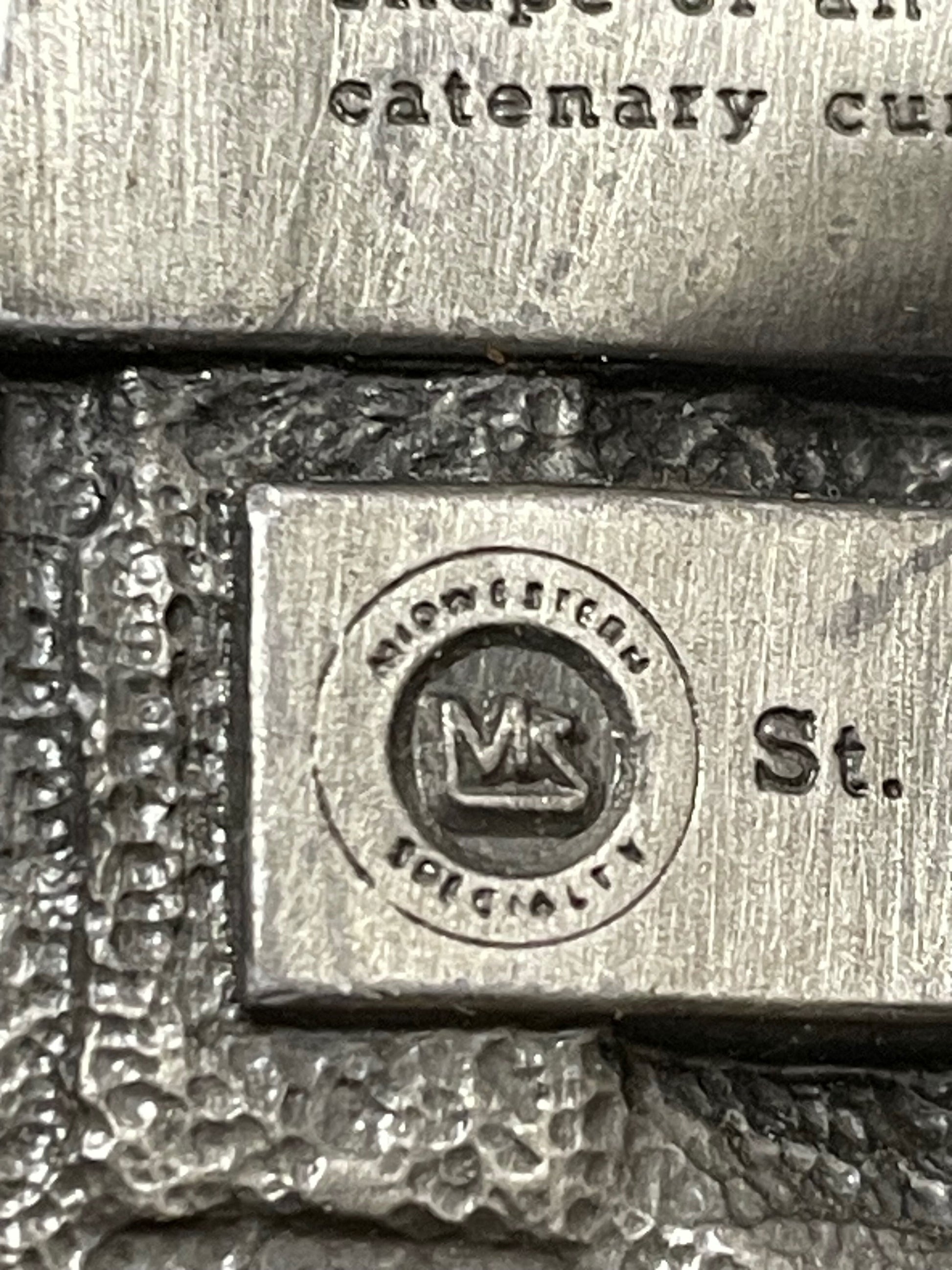 Closeup of a maker's mark