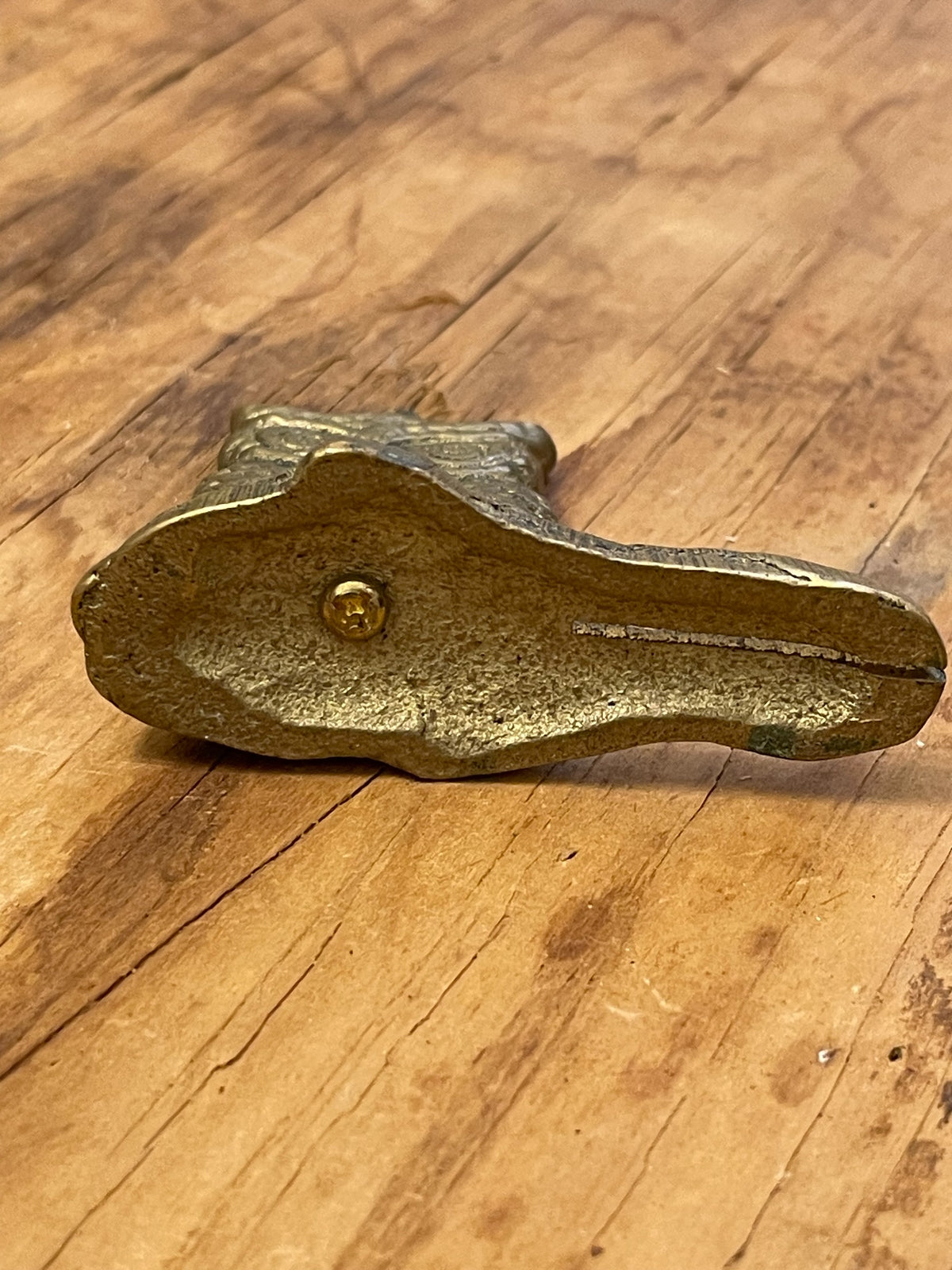 Vintage Cast-Metal Owl Business Card Holder