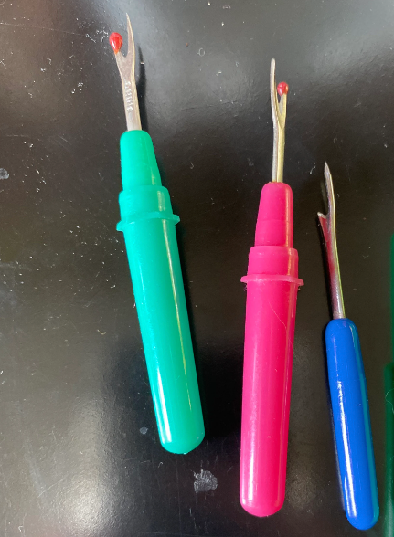 Seam ripper / one vintage or secondhand sourced hand tool for sewing mending altering upcycling projects