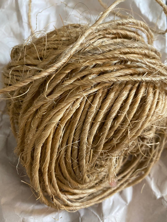 5 yards of vintage jute parcel twine