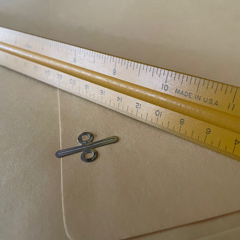 Vintage Triangular Wood Ruler Post, U.S. St'd Engineering Architectural in  Case