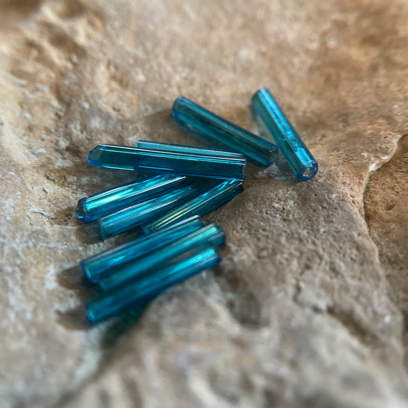 Antique & vintage glass bugles - tube beads in a range of colors and lengths