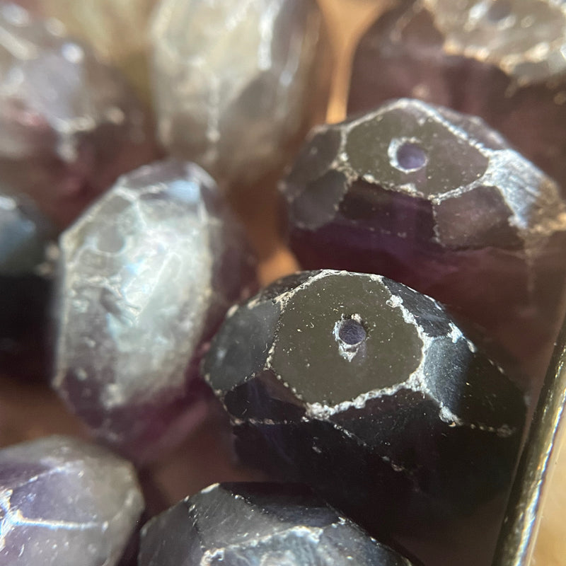 Rescued fluorite beads