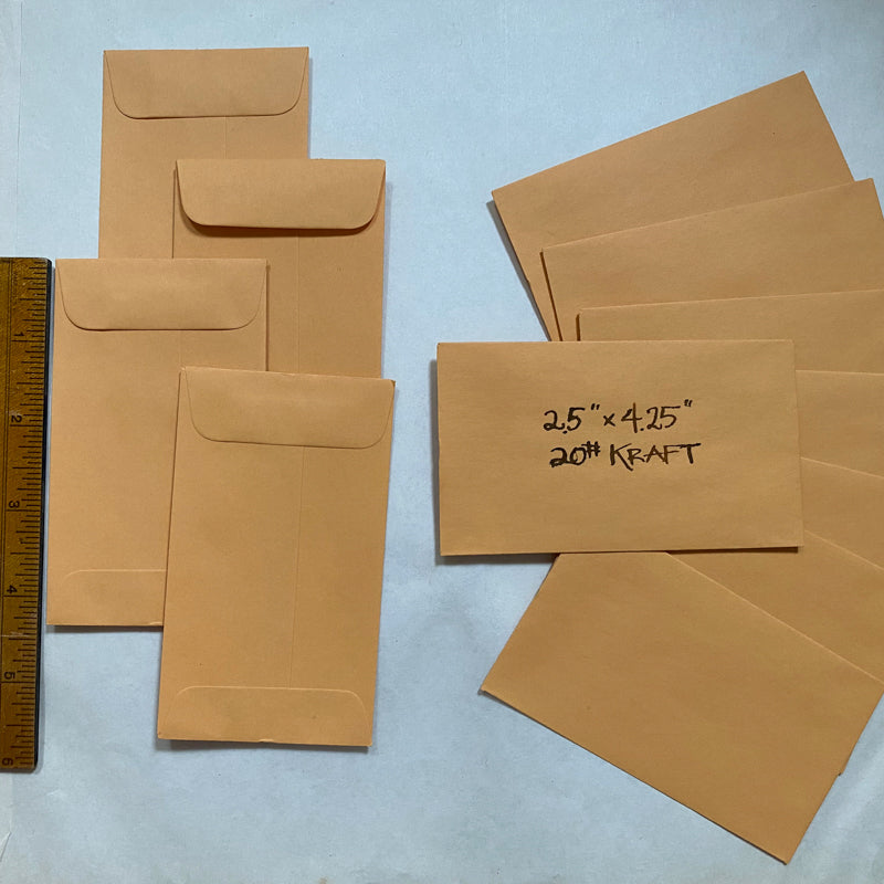 One dozen petite pocket envelopes