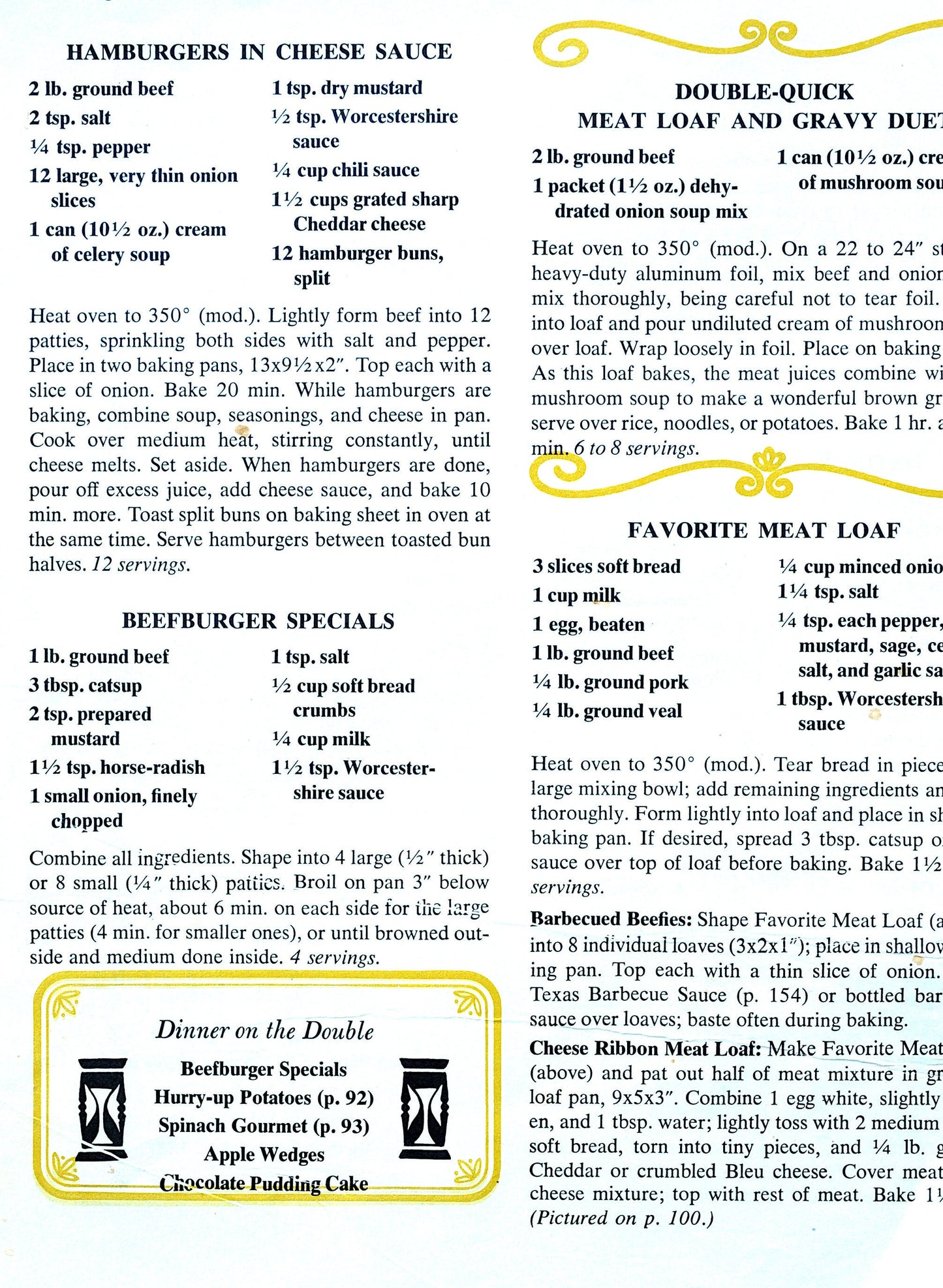 kitschy kitchen cookbook pages