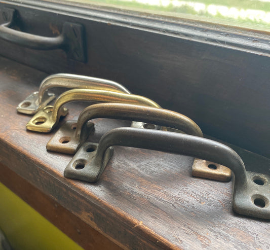 Choice: one window sash lift / vintage or antique / chrome brass cast iron copper clad / DIY reuse drawer pull handle 4”