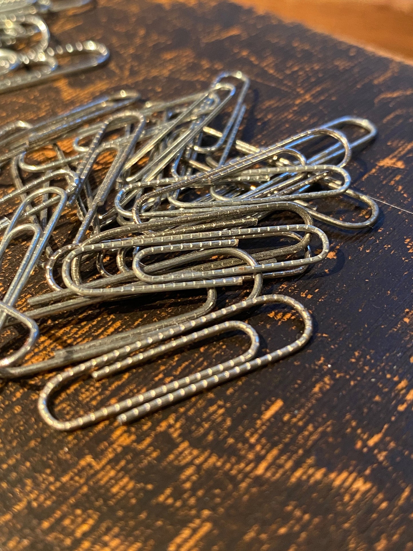 One dozen small or Jumbo sized Gem paper clips
